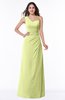 ColsBM Shayla Lime Green Sexy A-line One Shoulder Sleeveless Chiffon Floor Length Plus Size Bridesmaid Dresses