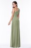 ColsBM Shayla Moss Green Sexy A-line One Shoulder Sleeveless Chiffon Floor Length Plus Size Bridesmaid Dresses