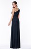 ColsBM Shayla Navy Blue Sexy A-line One Shoulder Sleeveless Chiffon Floor Length Plus Size Bridesmaid Dresses