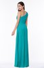 ColsBM Shayla Teal Sexy A-line One Shoulder Sleeveless Chiffon Floor Length Plus Size Bridesmaid Dresses