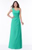 ColsBM Shayla Viridian Green Sexy A-line One Shoulder Sleeveless Chiffon Floor Length Plus Size Bridesmaid Dresses