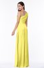 ColsBM Shayla Yellow Iris Sexy A-line One Shoulder Sleeveless Chiffon Floor Length Plus Size Bridesmaid Dresses