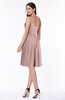 ColsBM Kinslee Blush Pink Glamorous A-line Sleeveless Zipper Chiffon Knee Length Plus Size Bridesmaid Dresses