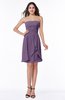 ColsBM Kinslee Chinese Violet Glamorous A-line Sleeveless Zipper Chiffon Knee Length Plus Size Bridesmaid Dresses