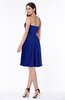 ColsBM Kinslee Nautical Blue Glamorous A-line Sleeveless Zipper Chiffon Knee Length Plus Size Bridesmaid Dresses