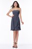 ColsBM Kinslee Nightshadow Blue Glamorous A-line Sleeveless Zipper Chiffon Knee Length Plus Size Bridesmaid Dresses