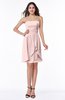 ColsBM Kinslee Pastel Pink Glamorous A-line Sleeveless Zipper Chiffon Knee Length Plus Size Bridesmaid Dresses