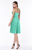 ColsBM Kinslee Seafoam Green Glamorous A-line Sleeveless Zipper Chiffon Knee Length Plus Size Bridesmaid Dresses