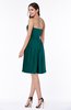 ColsBM Kinslee Shaded Spruce Glamorous A-line Sleeveless Zipper Chiffon Knee Length Plus Size Bridesmaid Dresses