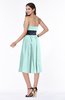ColsBM Renata Blue Glass Simple A-line Strapless Sleeveless Zip up Sash Plus Size Bridesmaid Dresses