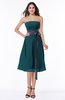 ColsBM Renata Blue Green Simple A-line Strapless Sleeveless Zip up Sash Plus Size Bridesmaid Dresses