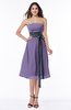 ColsBM Renata Chalk Violet Simple A-line Strapless Sleeveless Zip up Sash Plus Size Bridesmaid Dresses