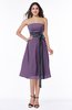 ColsBM Renata Chinese Violet Simple A-line Strapless Sleeveless Zip up Sash Plus Size Bridesmaid Dresses