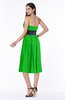 ColsBM Renata Classic Green Simple A-line Strapless Sleeveless Zip up Sash Plus Size Bridesmaid Dresses
