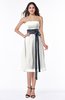 ColsBM Renata Cloud White Simple A-line Strapless Sleeveless Zip up Sash Plus Size Bridesmaid Dresses
