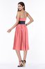 ColsBM Renata Coral Simple A-line Strapless Sleeveless Zip up Sash Plus Size Bridesmaid Dresses