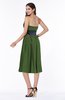 ColsBM Renata Garden Green Simple A-line Strapless Sleeveless Zip up Sash Plus Size Bridesmaid Dresses