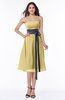 ColsBM Renata Gold Simple A-line Strapless Sleeveless Zip up Sash Plus Size Bridesmaid Dresses