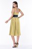 ColsBM Renata Gold Simple A-line Strapless Sleeveless Zip up Sash Plus Size Bridesmaid Dresses