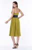 ColsBM Renata Golden Olive Simple A-line Strapless Sleeveless Zip up Sash Plus Size Bridesmaid Dresses