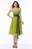 ColsBM Renata Green Oasis Simple A-line Strapless Sleeveless Zip up Sash Plus Size Bridesmaid Dresses