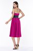 ColsBM Renata Hot Pink Simple A-line Strapless Sleeveless Zip up Sash Plus Size Bridesmaid Dresses