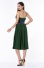 ColsBM Renata Hunter Green Simple A-line Strapless Sleeveless Zip up Sash Plus Size Bridesmaid Dresses