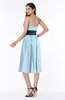 ColsBM Renata Ice Blue Simple A-line Strapless Sleeveless Zip up Sash Plus Size Bridesmaid Dresses