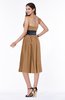 ColsBM Renata Light Brown Simple A-line Strapless Sleeveless Zip up Sash Plus Size Bridesmaid Dresses