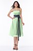 ColsBM Renata Light Green Simple A-line Strapless Sleeveless Zip up Sash Plus Size Bridesmaid Dresses