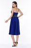 ColsBM Renata Nautical Blue Simple A-line Strapless Sleeveless Zip up Sash Plus Size Bridesmaid Dresses