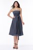 ColsBM Renata Nightshadow Blue Simple A-line Strapless Sleeveless Zip up Sash Plus Size Bridesmaid Dresses