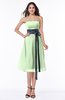 ColsBM Renata Pale Green Simple A-line Strapless Sleeveless Zip up Sash Plus Size Bridesmaid Dresses