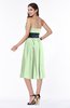 ColsBM Renata Pale Green Simple A-line Strapless Sleeveless Zip up Sash Plus Size Bridesmaid Dresses