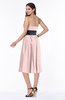 ColsBM Renata Pastel Pink Simple A-line Strapless Sleeveless Zip up Sash Plus Size Bridesmaid Dresses