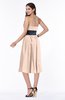 ColsBM Renata Peach Puree Simple A-line Strapless Sleeveless Zip up Sash Plus Size Bridesmaid Dresses