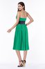 ColsBM Renata Pepper Green Simple A-line Strapless Sleeveless Zip up Sash Plus Size Bridesmaid Dresses
