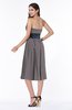 ColsBM Renata Ridge Grey Simple A-line Strapless Sleeveless Zip up Sash Plus Size Bridesmaid Dresses