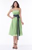 ColsBM Renata Sage Green Simple A-line Strapless Sleeveless Zip up Sash Plus Size Bridesmaid Dresses
