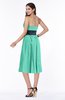 ColsBM Renata Seafoam Green Simple A-line Strapless Sleeveless Zip up Sash Plus Size Bridesmaid Dresses
