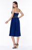 ColsBM Renata Sodalite Blue Simple A-line Strapless Sleeveless Zip up Sash Plus Size Bridesmaid Dresses