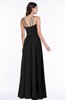 ColsBM Page Black Glamorous Spaghetti Sleeveless Chiffon Floor Length Ruching Plus Size Bridesmaid Dresses