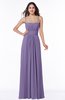 ColsBM Page Chalk Violet Glamorous Spaghetti Sleeveless Chiffon Floor Length Ruching Plus Size Bridesmaid Dresses