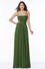 ColsBM Page Garden Green Glamorous Spaghetti Sleeveless Chiffon Floor Length Ruching Plus Size Bridesmaid Dresses