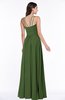 ColsBM Page Garden Green Glamorous Spaghetti Sleeveless Chiffon Floor Length Ruching Plus Size Bridesmaid Dresses