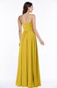 ColsBM Page Lemon Curry Glamorous Spaghetti Sleeveless Chiffon Floor Length Ruching Plus Size Bridesmaid Dresses