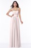 ColsBM Page Light Pink Glamorous Spaghetti Sleeveless Chiffon Floor Length Ruching Plus Size Bridesmaid Dresses
