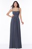 ColsBM Page Nightshadow Blue Glamorous Spaghetti Sleeveless Chiffon Floor Length Ruching Plus Size Bridesmaid Dresses