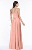 ColsBM Page Peach Glamorous Spaghetti Sleeveless Chiffon Floor Length Ruching Plus Size Bridesmaid Dresses