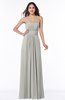 ColsBM Page Platinum Glamorous Spaghetti Sleeveless Chiffon Floor Length Ruching Plus Size Bridesmaid Dresses